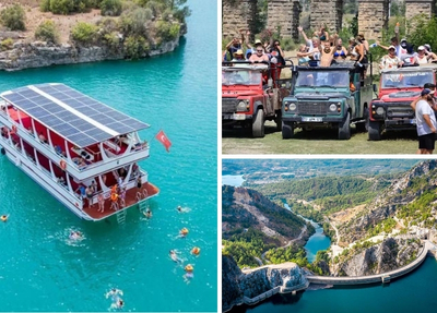 Side Grüne Schlucht Jeep-Safari-Abenteuer mit Bootsfahrt und Wasserfall